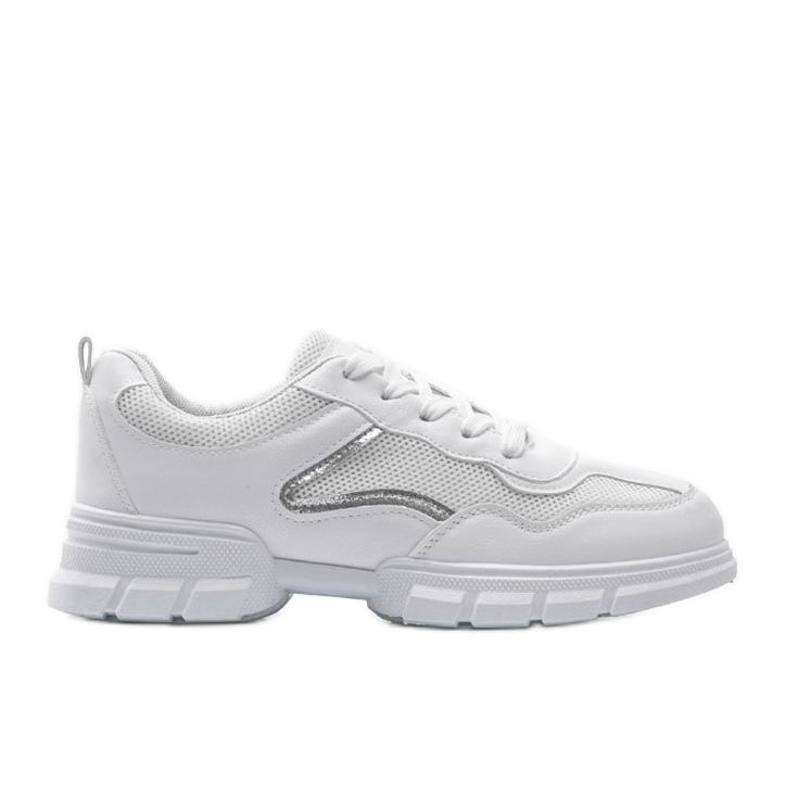 Deportivas blancas 3157 blanco plata