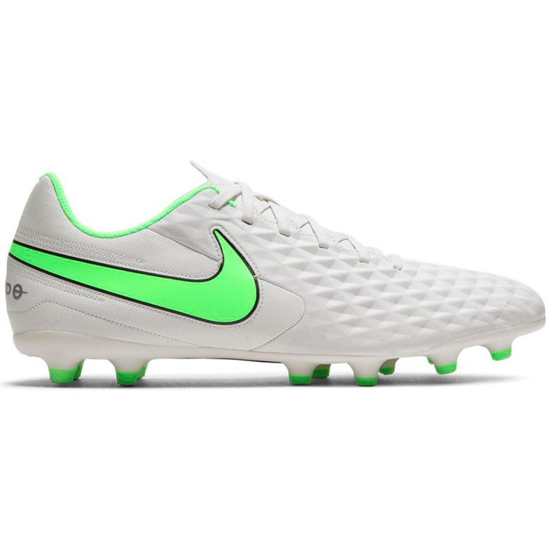 Zapatillas de fútbol Nike Tiempo Legend 8 Club Mg blancas AT6107 030 blanco blanco