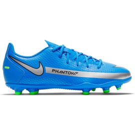 Zapatos de fútbol Nike Phantom Gt Club FG / MG Jr azul CK8479 400