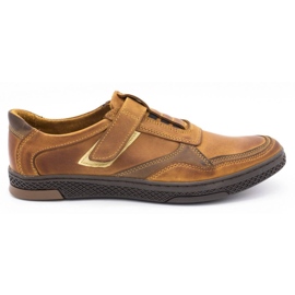 Polbut Zapato casual hombre piel 2102 camel marrón