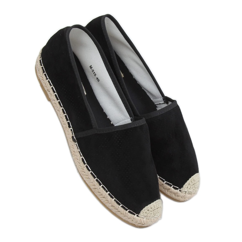 Alpargatas de mujer negras M-515 Black negro