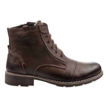 Mario Pala Botas de hombre con piel 312 marrón
