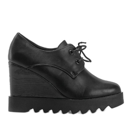 Botas de cuña negras de Andrea negro