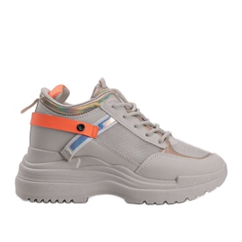 Deportivas beige con suela gruesa Johan