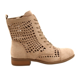 M.Daszyński Trabajadores calados atados Daszyński SA142-33 beige