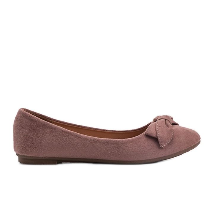 Bailarinas de ante rosa de Ellie rosado