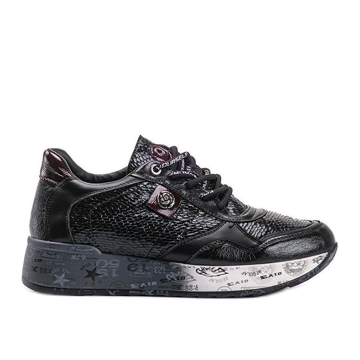 Zapatillas con cuña Ayanna negras negro