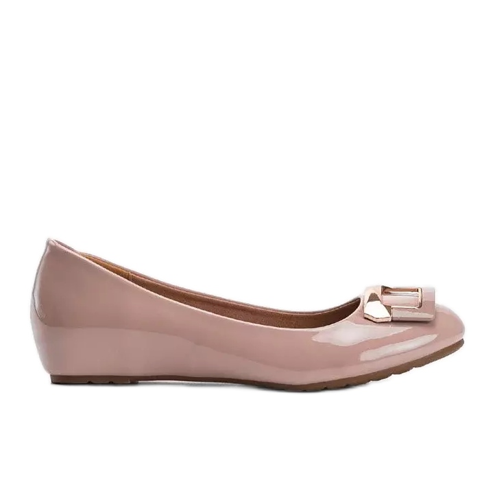 Bailarinas Lillie lacadas en nude beige