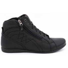 Polbut Zapatos negros de hombre con aislamiento 866