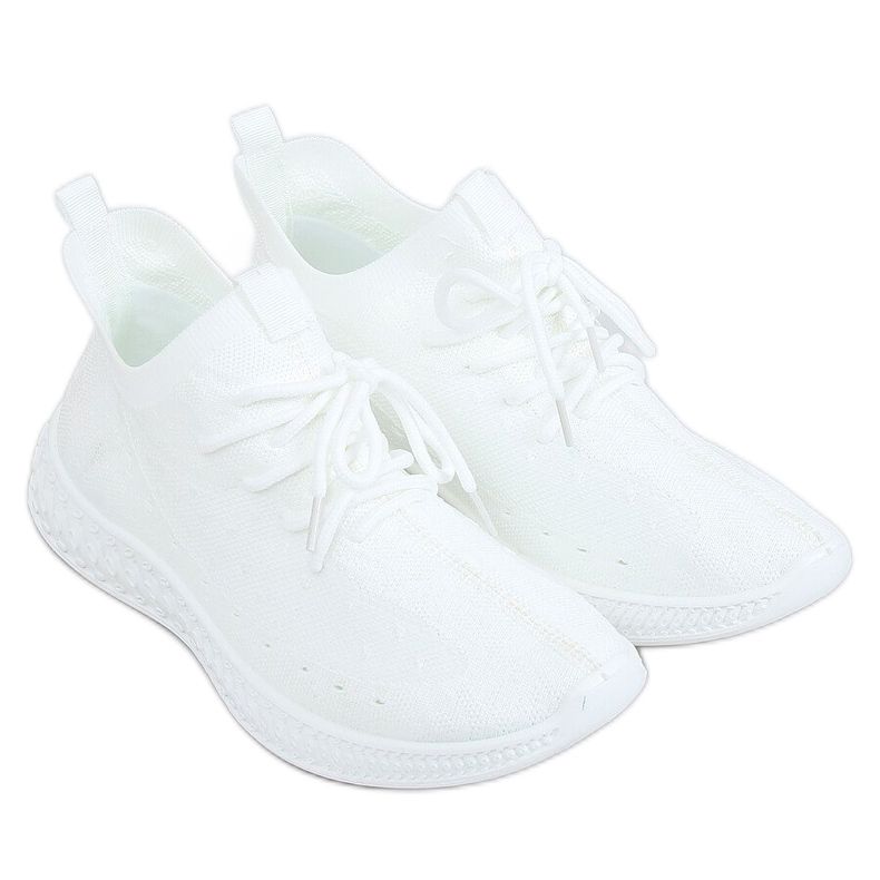 Blanco PC01 Calcetines deportivos blancos Blanco PC01 Calcetines deportivos blancos