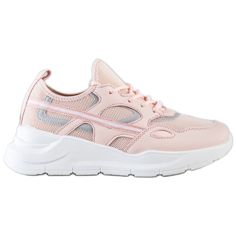 SHELOVET Zapatillas Rosadas Casuales rosado