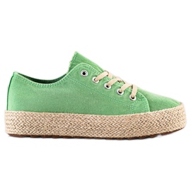 Kylie Alpargatas con estilo verde