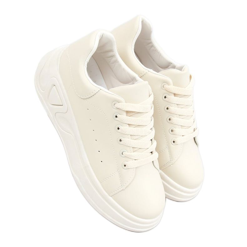 Zapatos de suela alta LA158 Beige