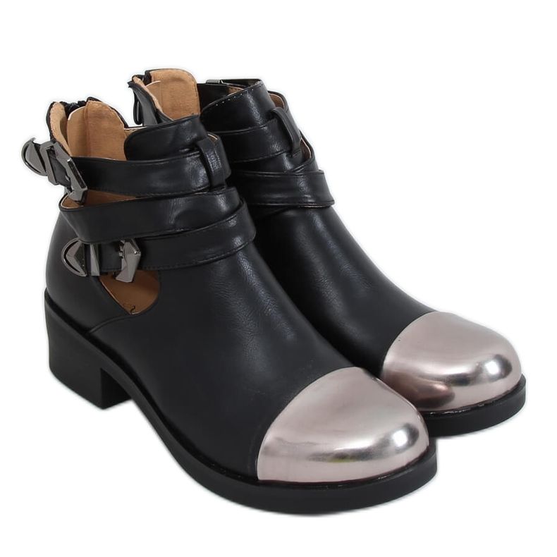 Negro 9100 Botas de corte negro Negro 9100 Botas de corte negro