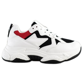 Fashion Zapatillas cómodas blanco multicolor Fashion Zapatillas cómodas blanco multicolor