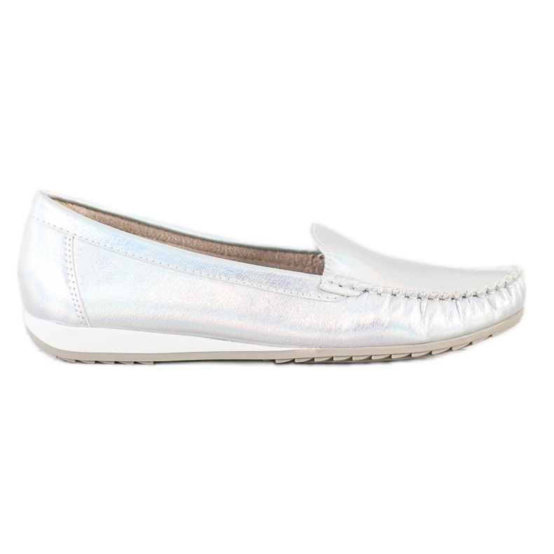 Goodin Mocasines con estilo brillante plata