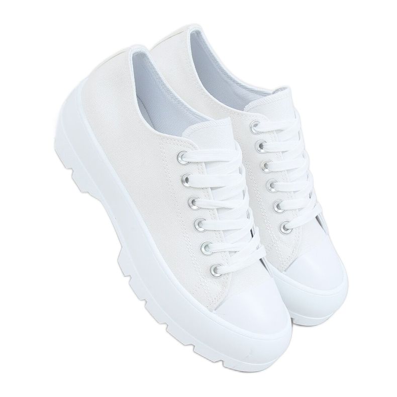 Zapatillas de mujer blancas LA138 White blanco