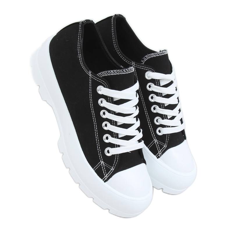 Zapatillas de mujer negras LA138 Black negro