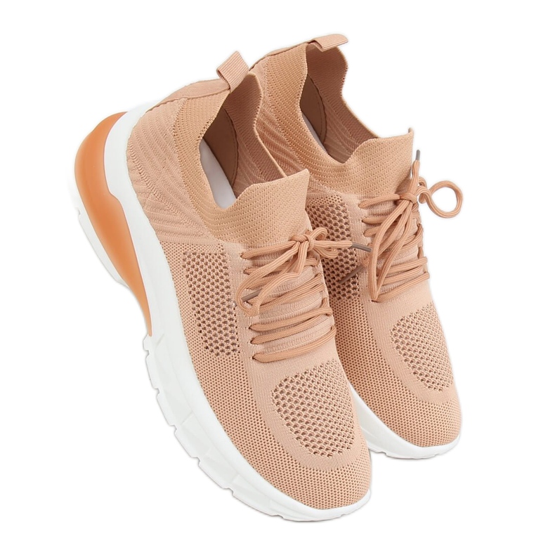Calcetines deportivos color caramelo JH-08 Camel marrón