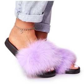 PS1 Pantuflas de Mujer con Piel Violeta Belmondo púrpura