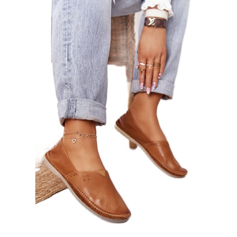 Bailarinas Mujer Piel Maciejka Rojo 01930-52 marrón