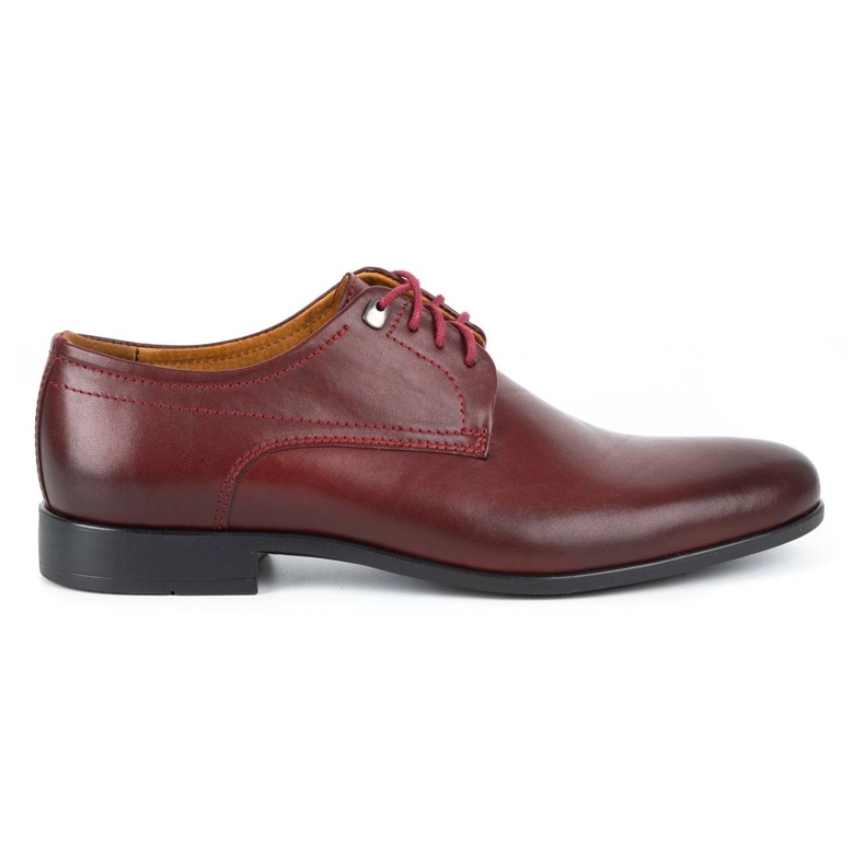 Kampol Zapatos formales hombre 334/34 burdeos rojo