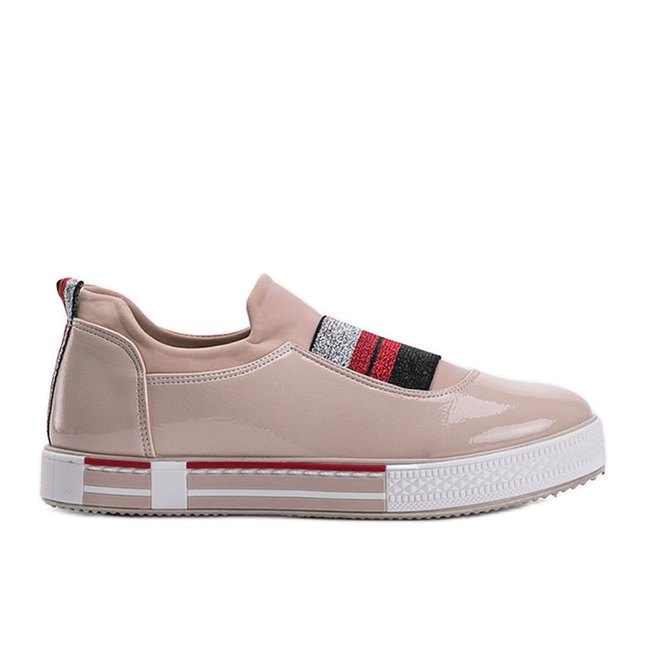 Deportivas beige lacado Jayde
