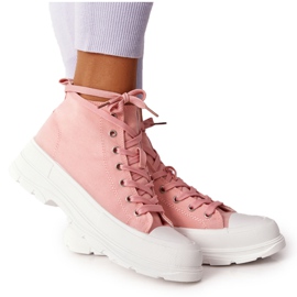 FB2 Zapatillas altas de mujer con suela grande Pink Trissy rosa