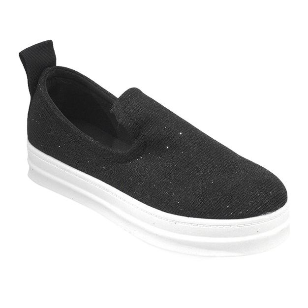 Love Slip On SK73 zapatillas negras sin cordones negro