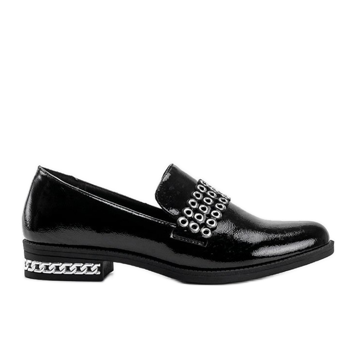 Zapatos mujer jamie lacados en negro