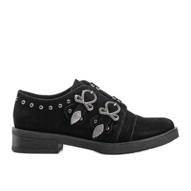 Zapatos negros de mujer con hebillas Jewel