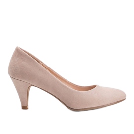 Zapatos de salón Karissa de ante ecológico beige