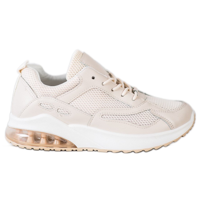 SHELOVET Zapatillas beige con malla