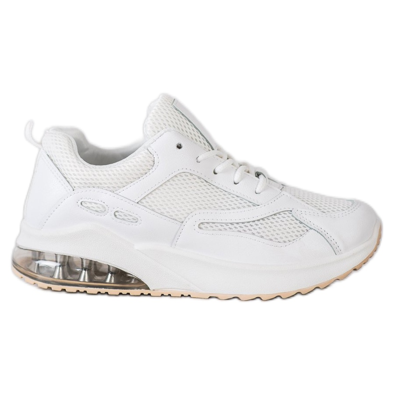 SHELOVET Zapatillas blancas con malla blanco