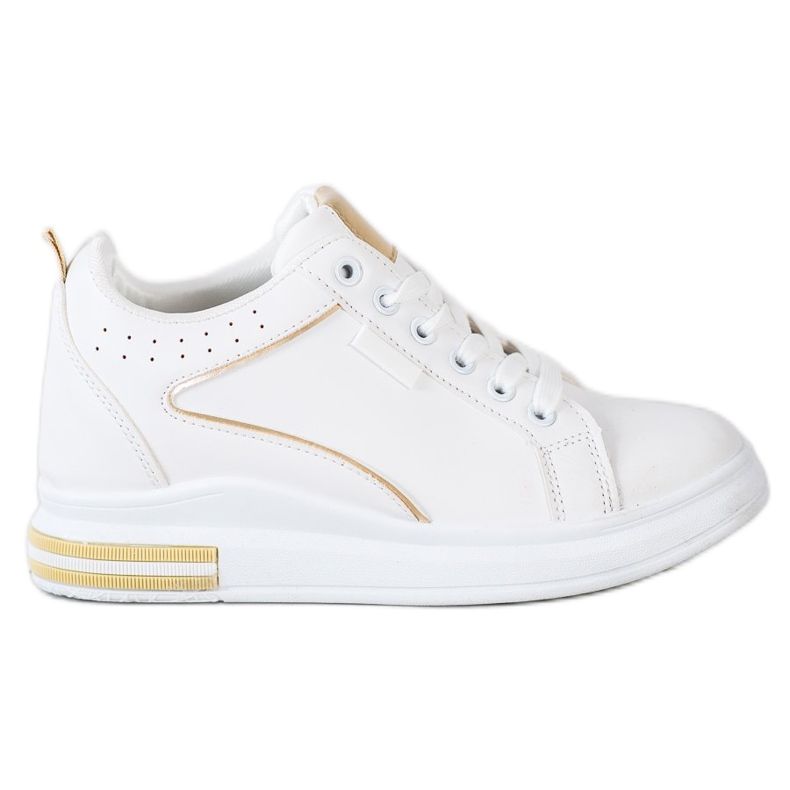 SHELOVET Zapatos blancos con cuña oculta SHELOVET Zapatos blancos con cuña oculta