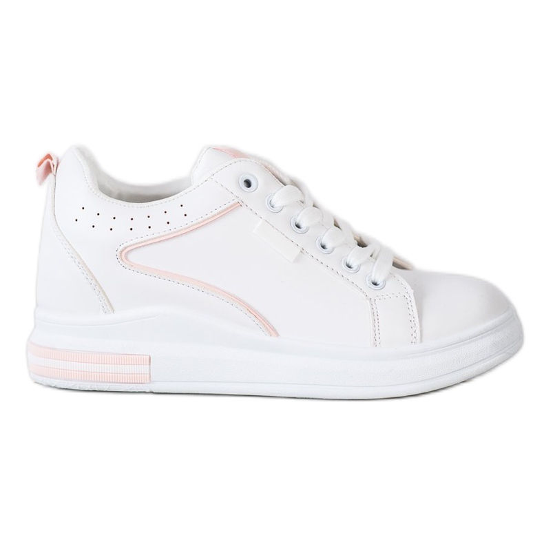 SHELOVET Zapatos blancos con cuña oculta SHELOVET Zapatos blancos con cuña oculta