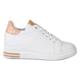 Ideal Shoes Zapatillas Spring Wedge blanco