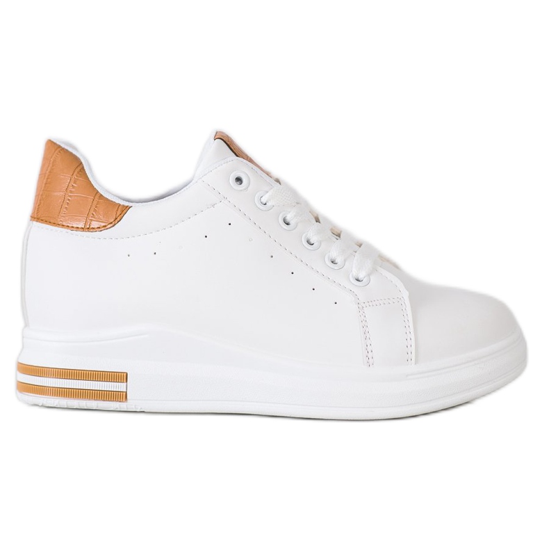 Ideal Shoes Zapatillas Spring Wedge blanco