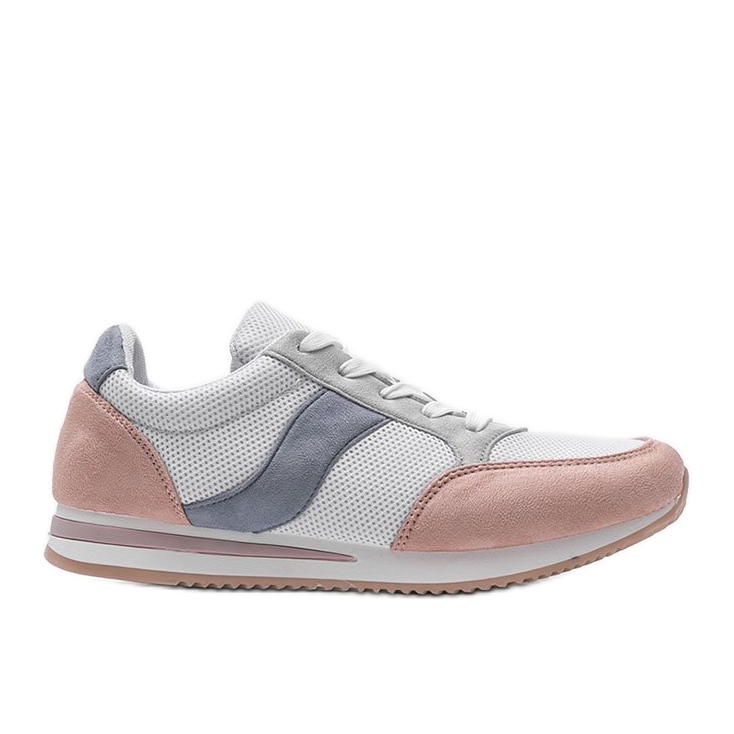 Zapatillas clásicas blancas con rosa Aniya blanco