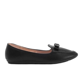 Mocasines negros de mujer con lazo Ingrid