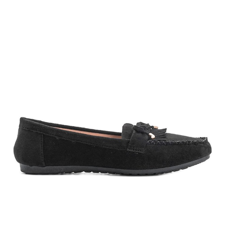 Mocasines negros de ante ecológico Kira