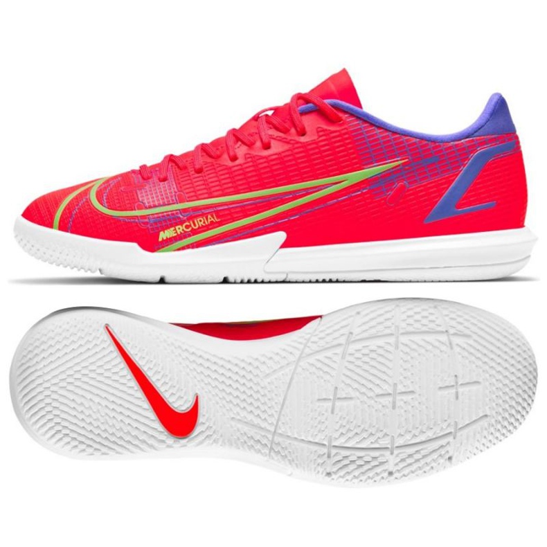 Calzado de fútbol Nike Mercurial Vapor 14 Academy Ic CV0973 600 rojo naranjas y tintos