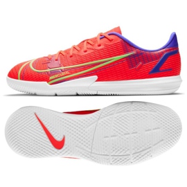 Zapatillas de fútbol Nike Vapor 14 Academy Ic Jr CV0815 600 rojo naranjas y rojos