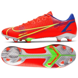 Calzado de fútbol Nike Mercurial Vapor 14 Academy FG / MG M CU5691 600 rojo naranjas y rojos