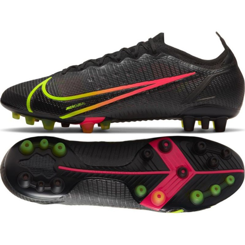 Zapatillas de fútbol Nike Mercurial Vapor 14 Elite Ag M CZ8717 090 multicolor negro