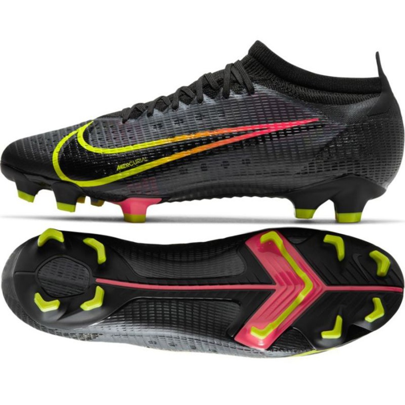 Zapatos de fútbol Nike Mercurial Vapor 14 Pro Fg M CU5693090 multicolor negro Zapatos de fútbol Nike Mercurial Vapor 14 Pro Fg M CU5693090 multicolor negro