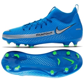 Zapatillas de fútbol Nike Phantom Gt Academy Df FG / MG Jr CW6694 400 multicolor azul
