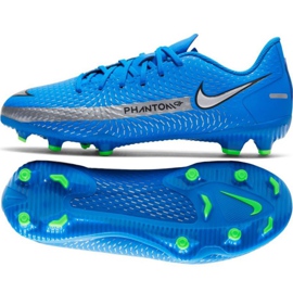 Zapatillas de fútbol Nike Phantom Gt Academy FG / MG Jr CK8476 400 azul azul