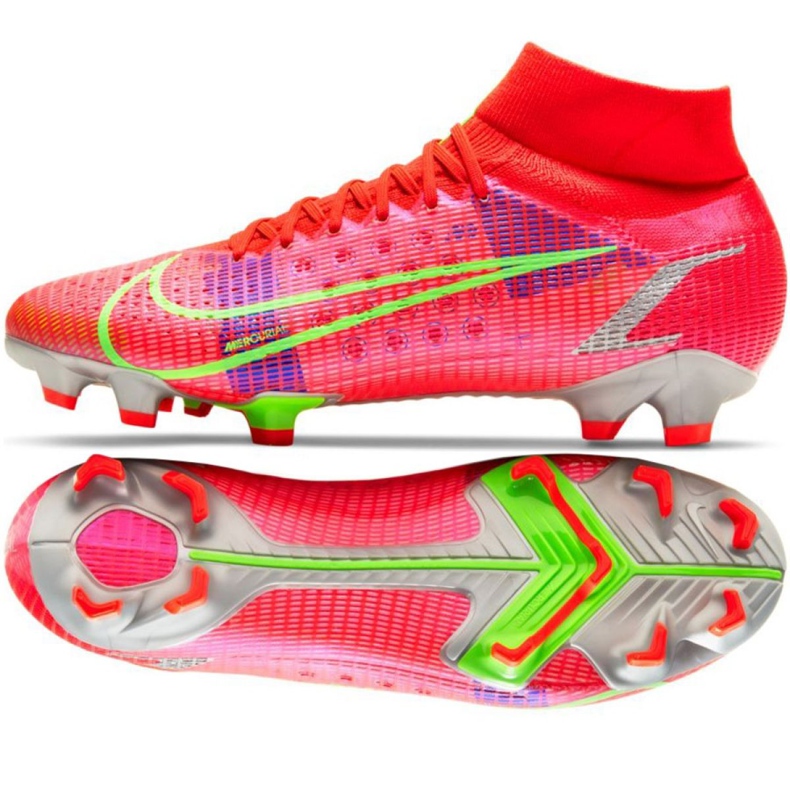 Zapatos de fútbol Nike Mercurial Superfly 8 Pro Fg M CV0961 600 rojo rojo