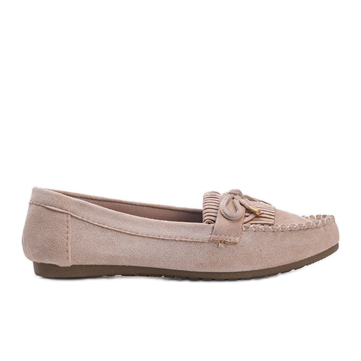 Mocasines Kira de ante ecológico beige